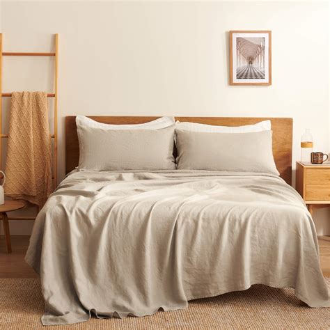 Bedsure + 100% Linen Bed Sheets