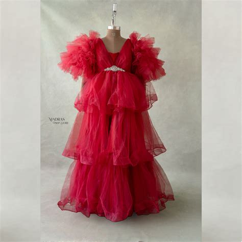 Rentals - Maternity Gowns - Dark Red | Madras Prop Store Rentals