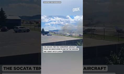 Plane Crashes Into Parked Aircraft In Montana Airport, Sparks Massive Fire