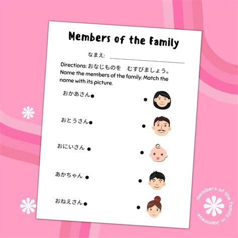 Family In Japanese Hiragana