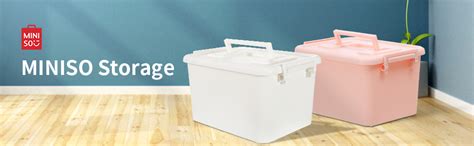 MINISO 10 Litre Plastic Storage Box,Organizer box with Reinforced ...