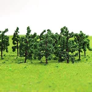 Buy D3210 100PCS Model Trees 32mm /1.25 inch Z HO Scale Train Layout ...