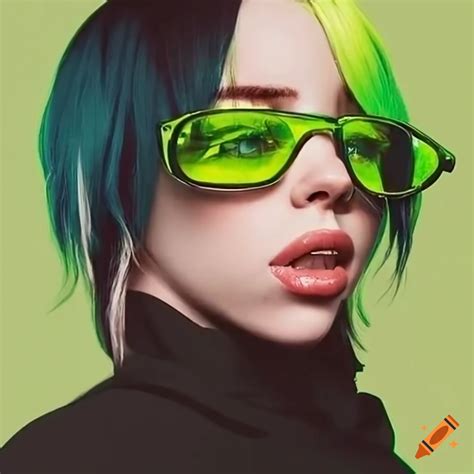 David bowie with billie eilish on Craiyon