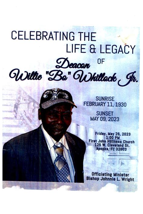 Willie Whitlock - Mitchell's Funeral Home
