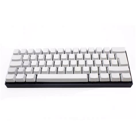 Buy 62 Key Blank Thick PBT Keycaps SENREAL Black White ISO Keycaps ...
