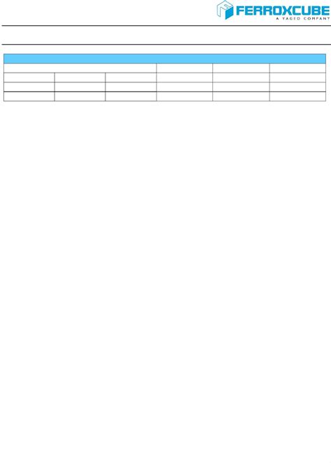 E35/18/10 Spec Datasheet by Ferroxcube | Digi-Key Electronics