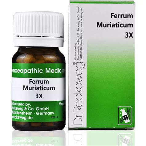 Reckeweg Ferrum Muriaticum 3X Homeopathy Tablets | 20Gms – Homeomart