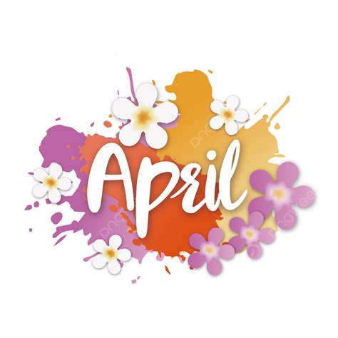 April Flowers Clip Art