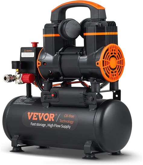 VEVOR 2.1 Gallon Air Compressor, 1.2HP 2.2 CFM@90PSI Oil Free Air ...