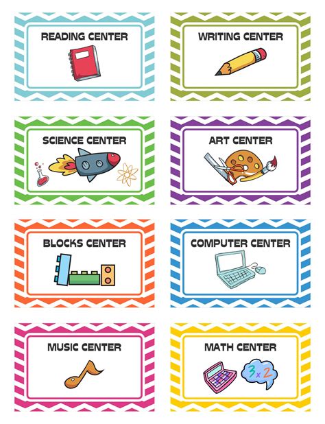 Blank Classroom Labels Printable