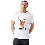 Buy Blutec Men's Polyester A Yawn for Coffee Design Printed Sports ...