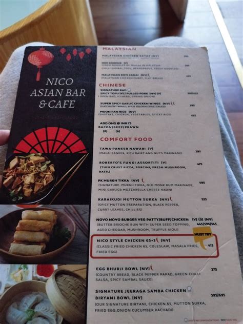Menu at NICO ASIAN BAR & CAFE- Asian cuisine restaurant in Chennai ...