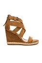 Dolce Vita Kova Wedge in Camel Suede | REVOLVE