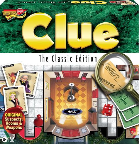 Amazon.com: Clue Classic with 1949 Card Artwork & Suspects, by Winning ...