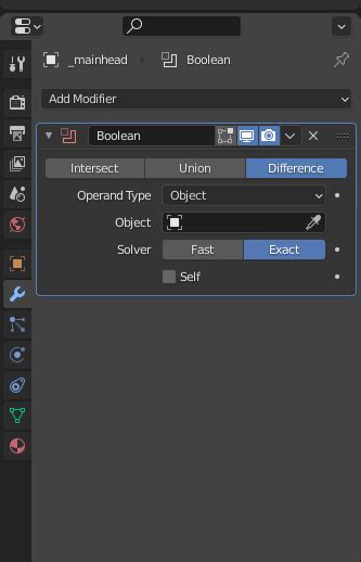 Image result for Blender Boolean Menu