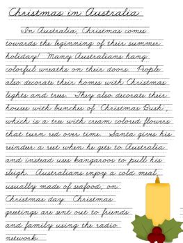 Image result for Christmas Cursive Handwriting Practice