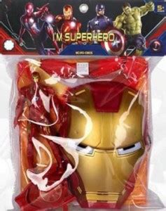 jmv Avengers Super Power Heros Action Figures with Mask,Launcher,T ...