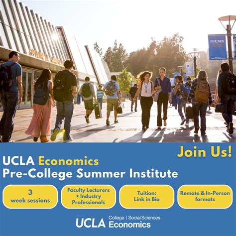 UCLA Economics - Summer Programs (@uclasummereconomics) • Instagram photos and videos