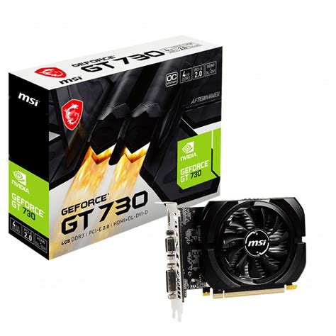 MSI GEFORCE GT 730 4GB DDR3 64Bit NVIDIA Ekran Kartı ...