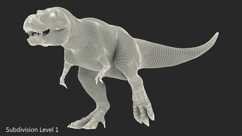 3D Animated Tyrannosaurus Rex Running Rigged | 3D Molier International