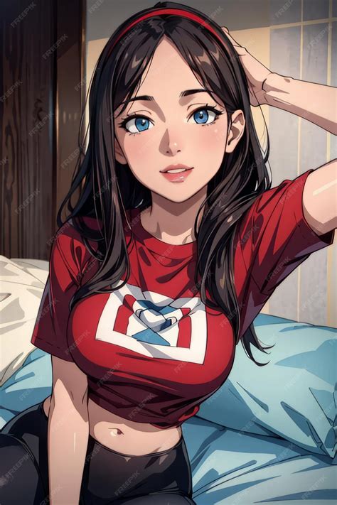 Premium AI Image | Young sexy girl anime style character illustration ...