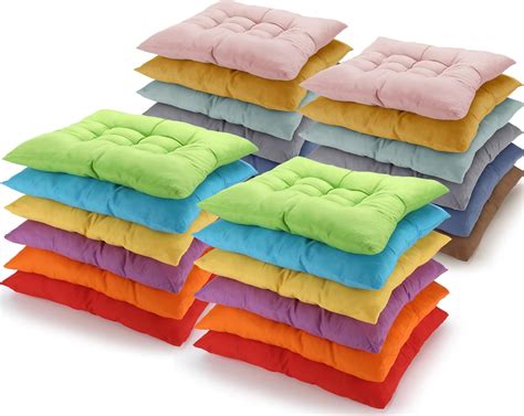 Geetery 24 Pcs Floor Pillows for Classroom Bulk Square Seating Cushions ...