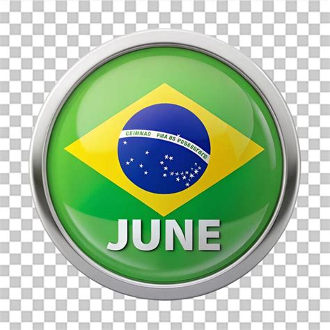 June promotions logo 3d in brazil isolated on transparent background ...