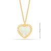 LeCalla - Buy 925 Sterling Silver 18K Gold-Plated Mother of Pearl Heart ...