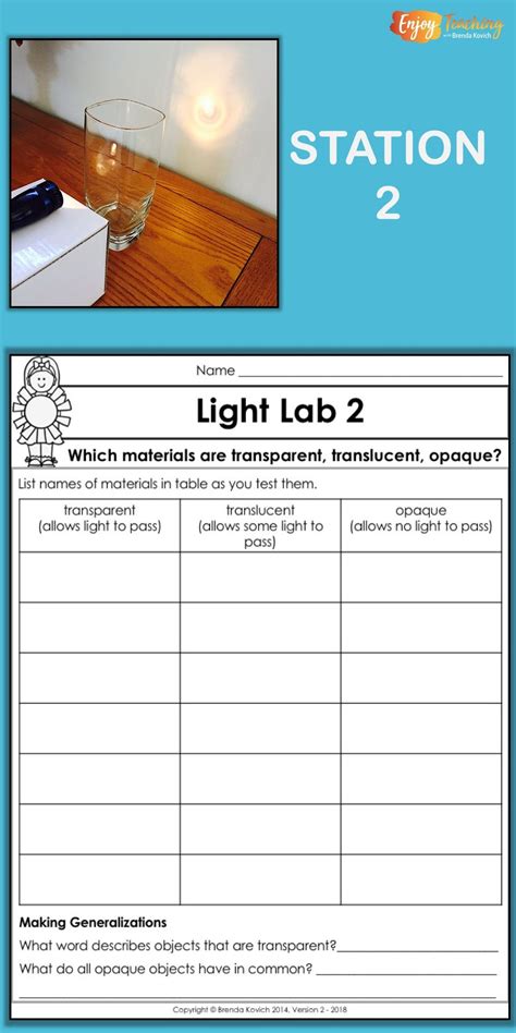 Image result for Science Light Activity