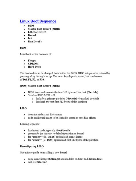 Image result for Linux Boot Explained