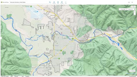 Missoula, Montana Map