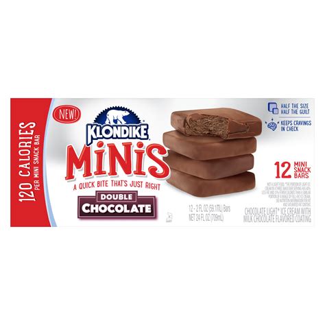 Klondike Ice Cream Bars Double Chocolate Mini 12 ct - Walmart Inventory ...