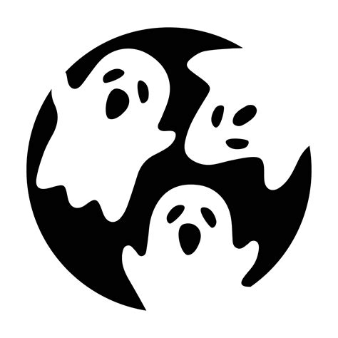 Halloween Ghost Stencils - 14 Free PDF Printables | Printablee
