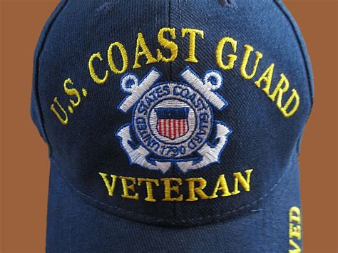 UNITED STATES COAST GUARD VETERAN HAT BALL CAP USCG PROUDLY SERVED ...