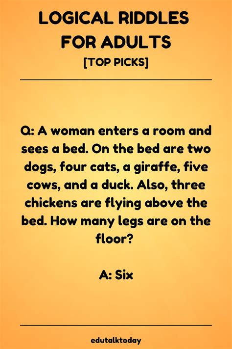 72 Best Riddles For Adults - EduTalkToday