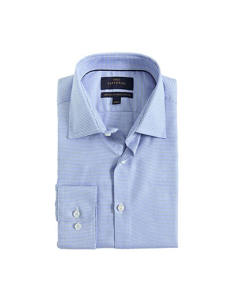 Buy Regular Fit Luxury Pure Cotton Textured Shirt at Marks & Spencer