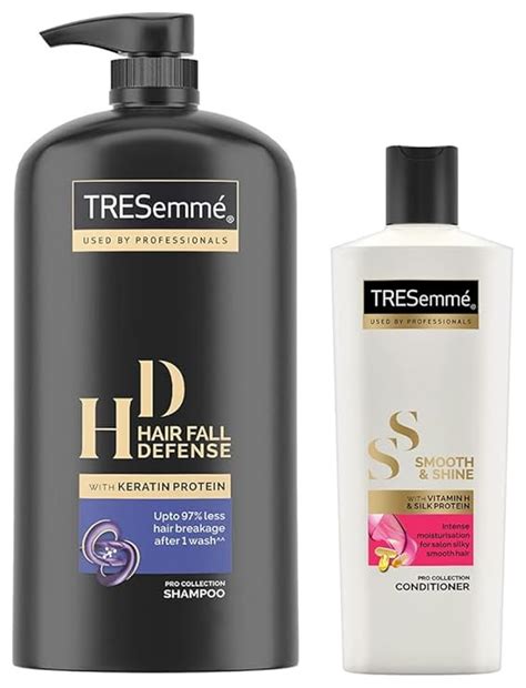 Buy TRESemme Hair Fall Defence Shampoo, 1L & TRESemme Smooth and Shine ...