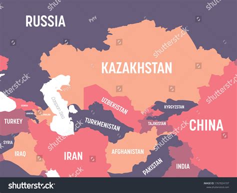 Middle Asia Map 的图像结果