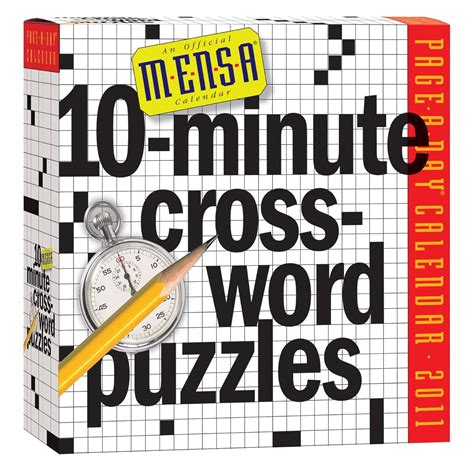 Mensa 10-Minute Crossword Puzzles Calendar 2011: Piscop, Fred ...