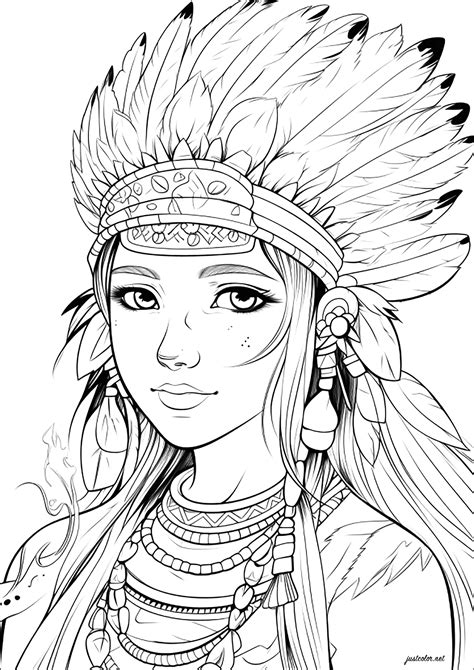 Native American Girl Headdress