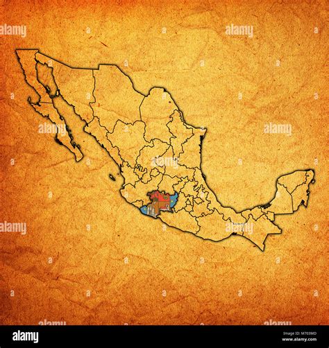 Michoacan map hi-res stock photography and images - Alamy