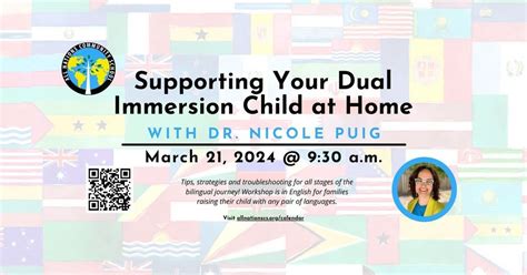 WORKSHOP: Supporting Your Dual Immersion Child at Home, 27420 Robinson ...