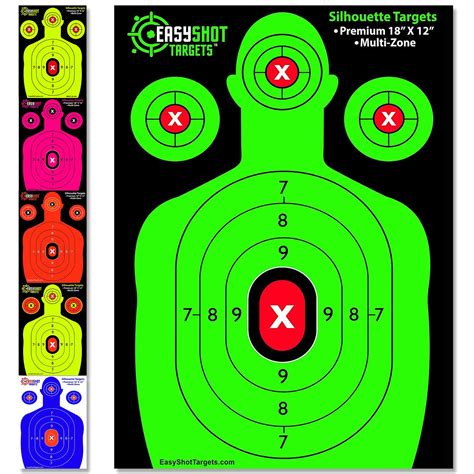 Buy Easy Targets Shooting Targets 12 x 18inch Targets Highly Visible ...