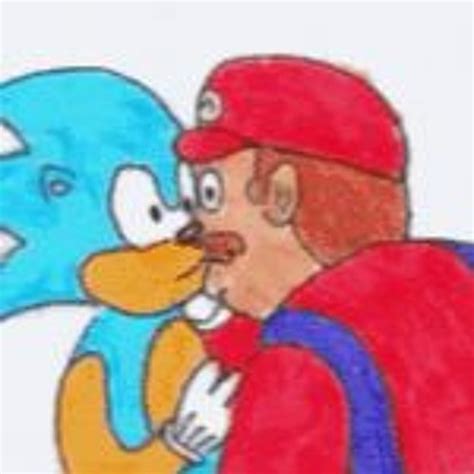 Mario And Sonic Kissing