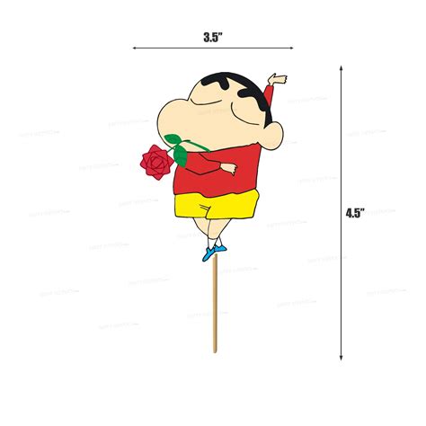 Shinchan Theme Classic Cup Cake Topper | Party Supplies India