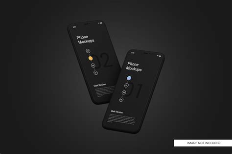 Mockup di schermo del telefono cellulare nero | PSD Premium