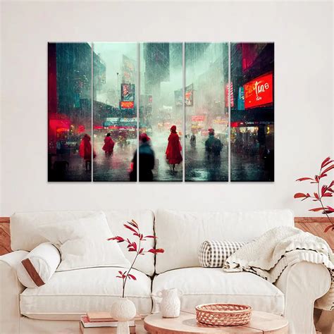 The Red Show Split Wall Art Set of 5 – Decors Mantra