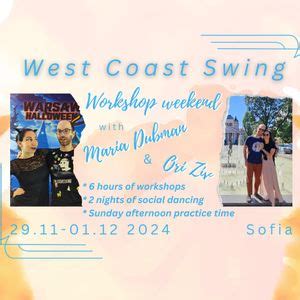 WCS: Workshop weekend with Maria & Ori, Булевард Александър ...