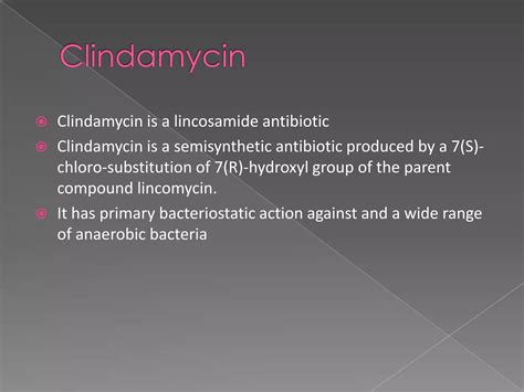 Clindamycin | PPTX