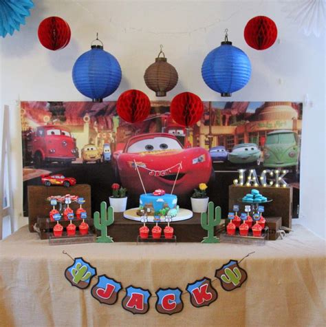 Disney Pixar Cars Lightning McQueen in Radiator Springs Birthday Party ...